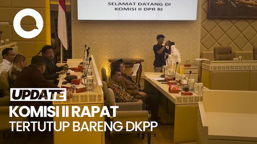 Video: Komisi II Rapat Tertutup Bareng Pimpinan DKPP, Ini yang Dievaluasi