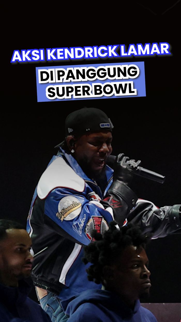 Video: Lihat Lagi Kejutan yang Dibawa Kendrick Lamar di Super Bowl