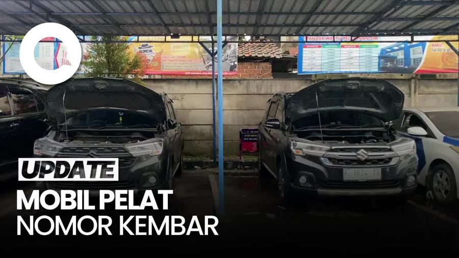 Video: Heboh Mobil Pelat Nomor Kembar di Sukabumi Berujung Ditilang