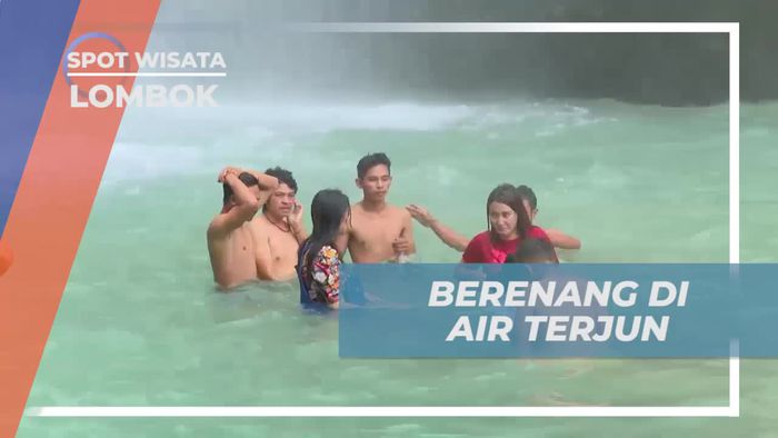 Berenang di Keindahan Air Terjun Mangku Sakti, Lombok