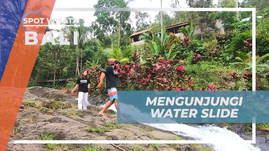 Bergabung dalam Keseruan Water Slide Alami di Bali