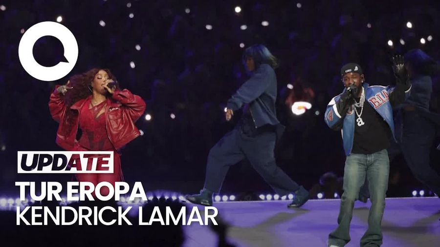 Video: Sukses Tampil di Super Bowl, Kendrick Lamar Umumkan Tur Eropa Bareng SZA