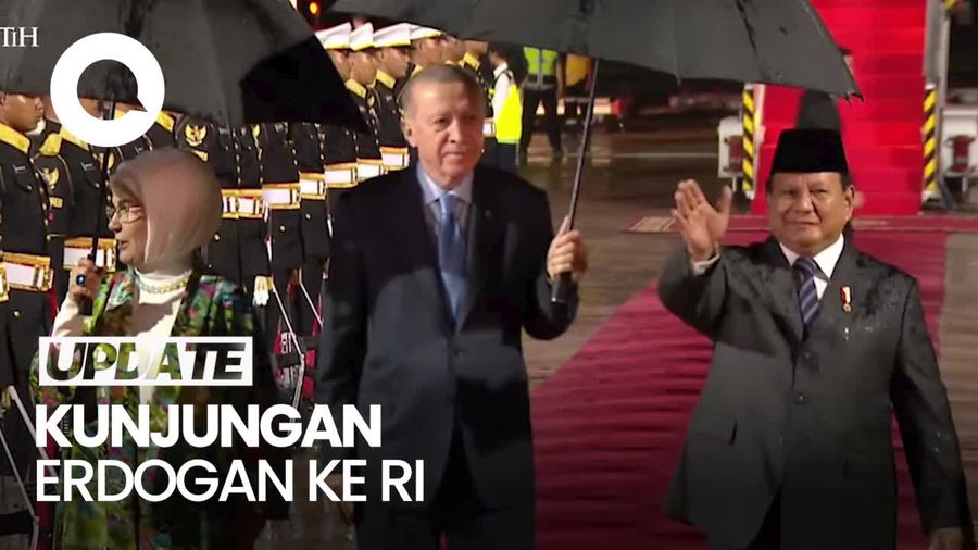 Video: Prabowo Gelar Upacara Kenegaraan Sambut Presiden Erdogan di Istana Bogor