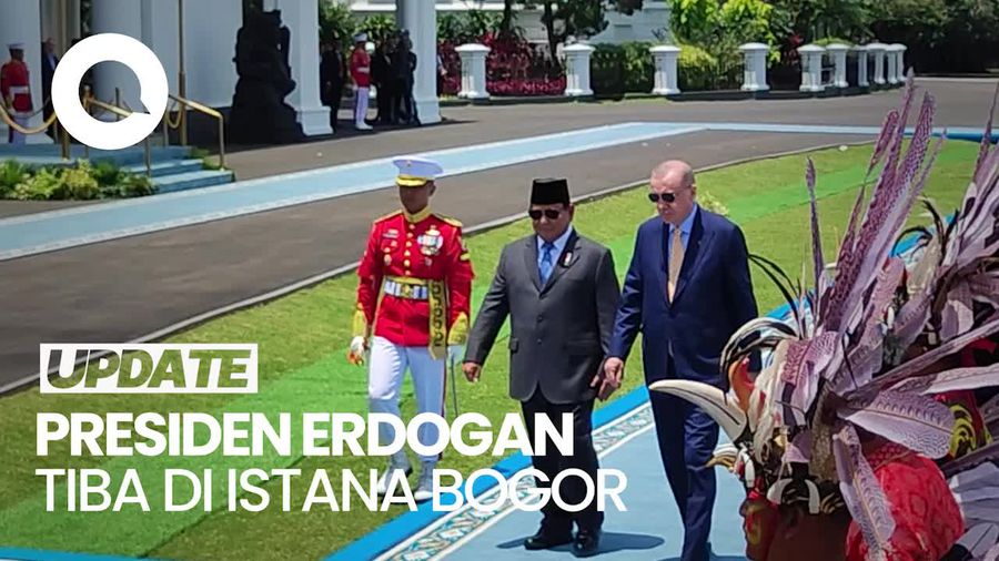 Video: Momen Kedatangan Presiden Erdogan di Istana Bogor