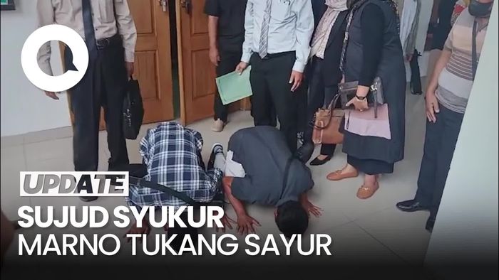 Video Marno Tukang Sayur Sujud Syukur Usai Bitner Cabut Gugatan Rp 540 Juta
