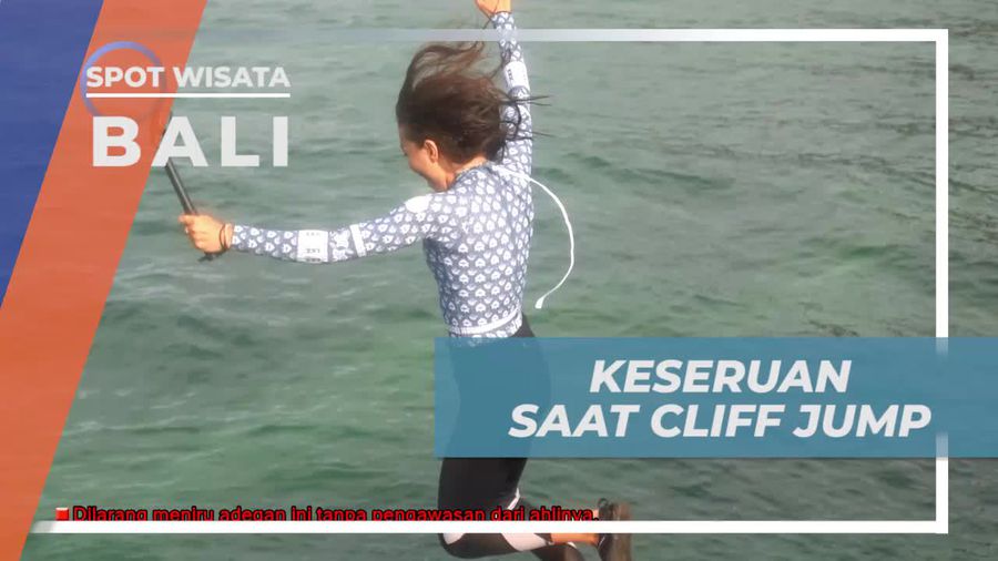 Mengalami Sensasi Cliff Jump di Pantai Tegal Wangi Bali