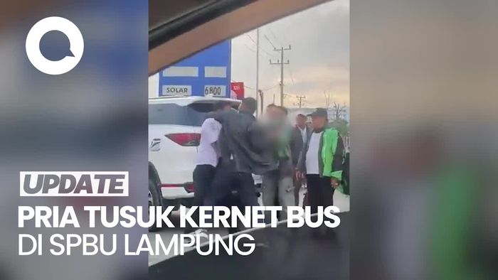 Video: Pria yang Tusuk Kernet Bus di SPBU Lampung Dibekuk!