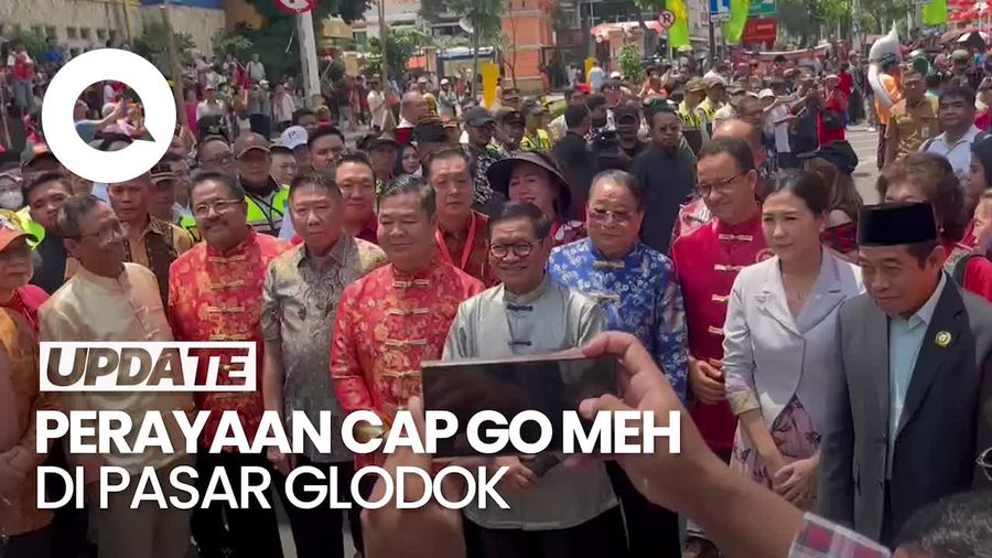 Video Pramono-Rano hingga Anies Baswedan Hadiri Perayaan Cap Go Meh di Glodok