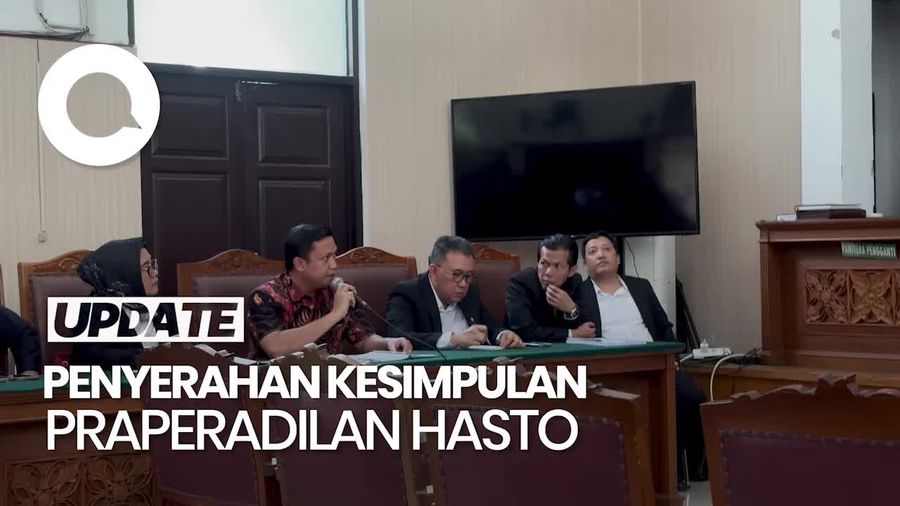Video: Hasto dan KPK Serahkan Kesimpulan Praperadilan, Besok Putusan