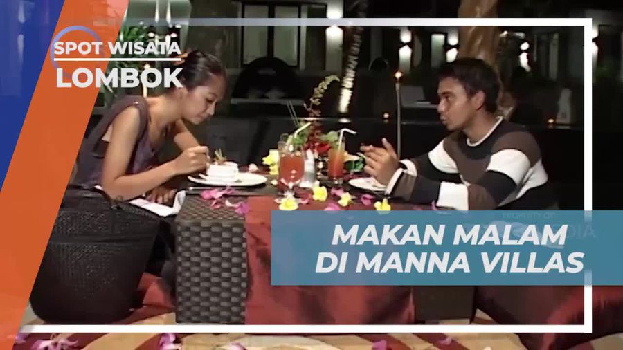 Makan Malam Romantis di Manna Kebun Villas Lombok
