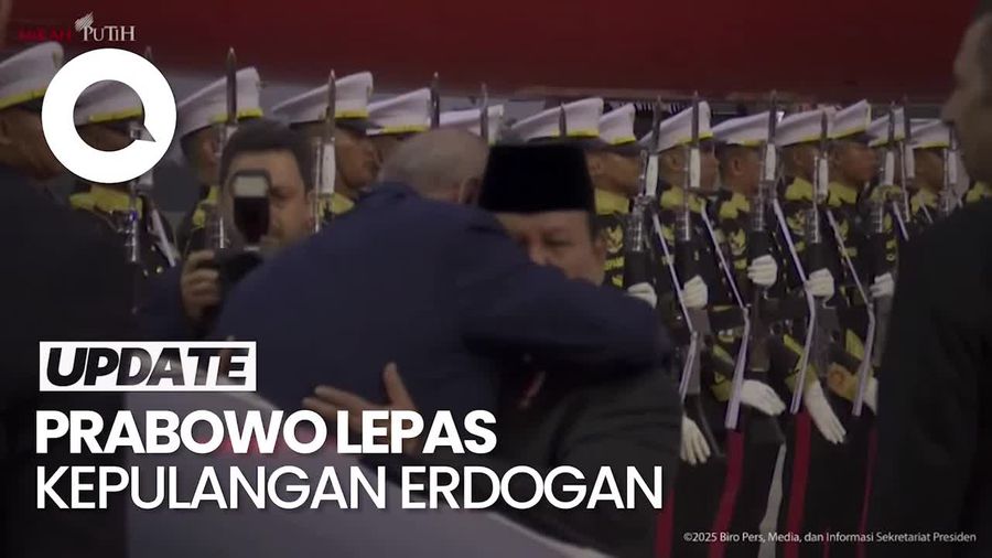 Video: Momen Prabowo Lepas Kepulangan Presiden Erdogan