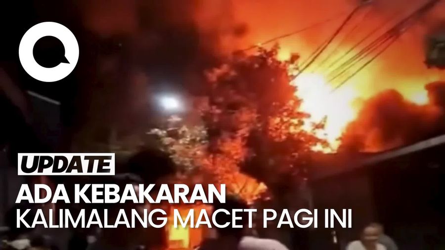 Video: Kebakaran Rumah di Cipinang Melayu Jaktim, Lalin Kalimalang Macet!
