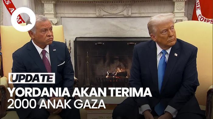 Video: Bertemu Trump, Yordania Akan Terima 2 Ribu Anak Gaza yang Sakit