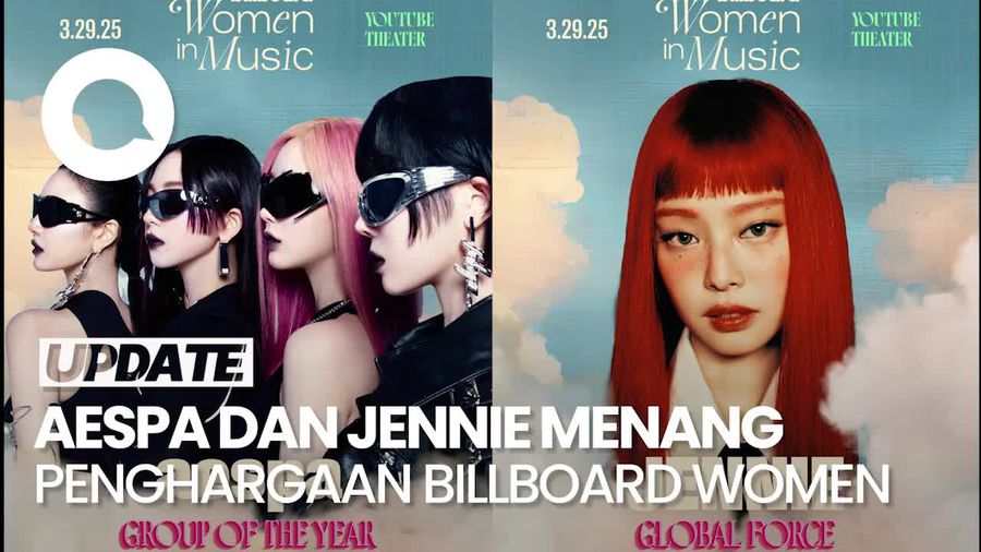 Video: Penghargaan untuk aespa dan Jennie BLACKPINK di Billboard Women 2025