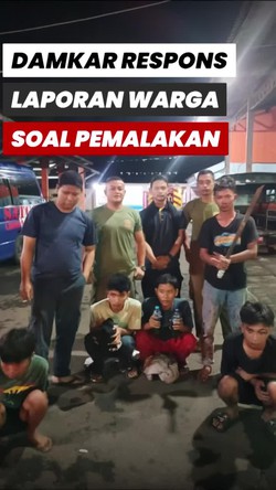 Video: Aksi Damkar Amankan 5 Pemalak yang Nyaris Diamuk Massa di Semarang