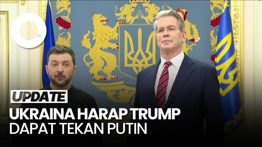 Video: Presiden Ukraina Berharap Trump Dapat Menekan Putin