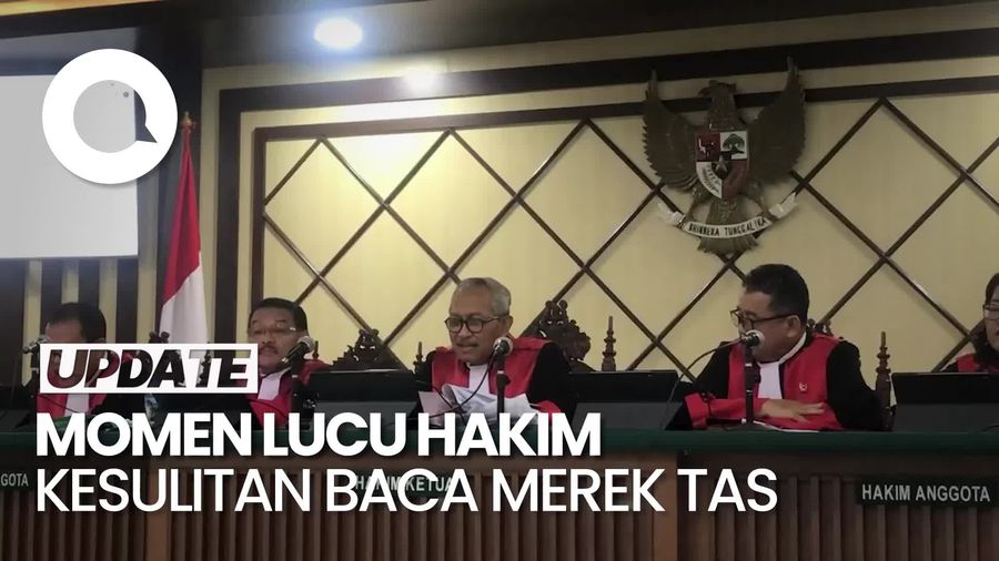 Video: Momen Lucu Hakim PT Jakarta Kesulitan Baca Merek Tas Helena Lim