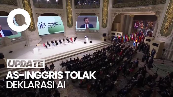 Video Keputusan AS-Inggris Tolak Tanda Tangani Deklarasi AI Paris