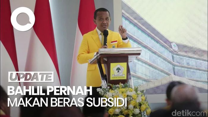 Video Bahlil: Saya Satu-satunya Ketum Golkar yang Pernah Makan Beras Subsidi