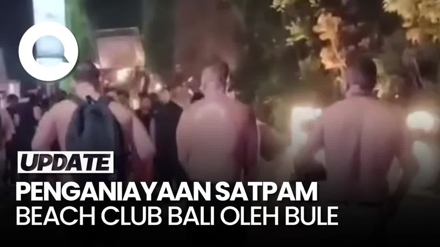 Video: Viral Bule Hajar 4 Sekuriti Beach Club Bali, 1 Luka Parah di Kepala