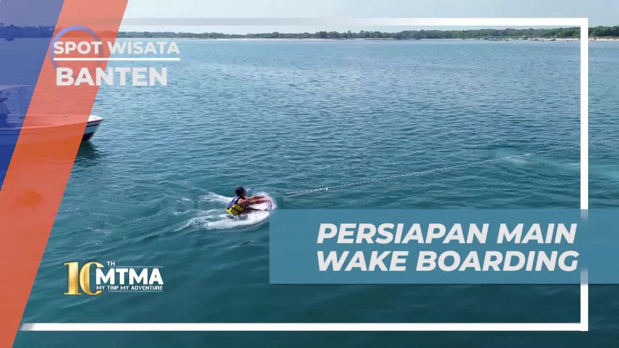 Bersiap untuk Main Wake Boarding di La Lassa Beach Club, Banten
