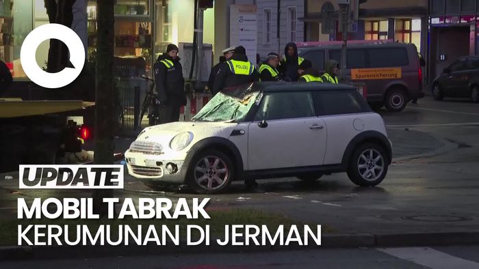 Video: Mobil Tabrak Kerumunan di Munich Jerman, 30 Orang Terluka