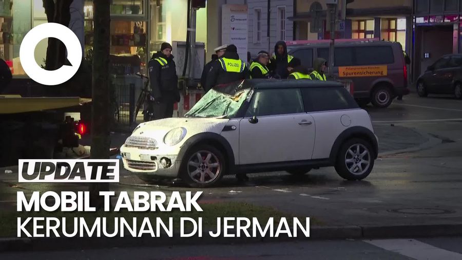 Video: Mobil Tabrak Kerumunan di Munich Jerman, 30 Orang Terluka