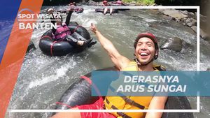 Menantang Derasnya Arus Sungai Saat River Tubing di Banten