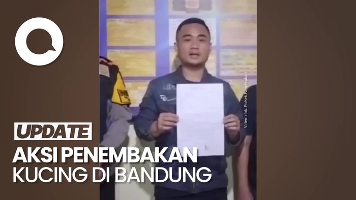 Video: Aksi Pria di Bandung Tembak Mati Kucing Berujung Ditangkap Polisi