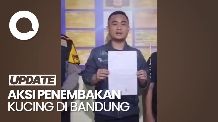 Video: Aksi Pria di Bandung Tembak Mati Kucing Berujung Ditangkap Polisi