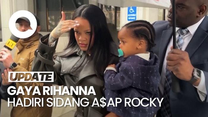 Video Raut Rihanna Setelah Hadiri Sidang Argumen Penutup A$AP Rocky