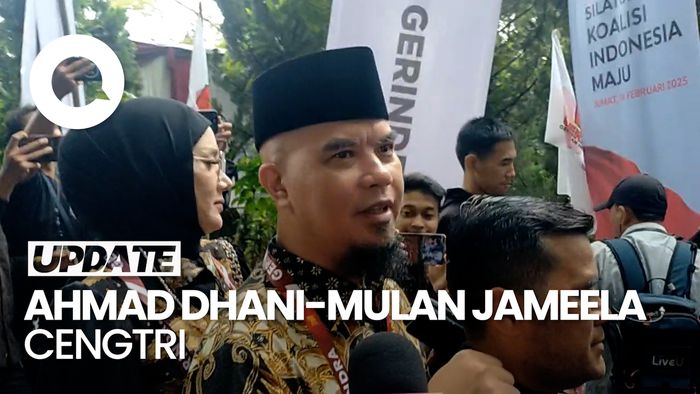 Video: Momen Ahmad Dhani-Mulan Jameela Bonceng Tiga Tinggalkan Rumah Prabowo