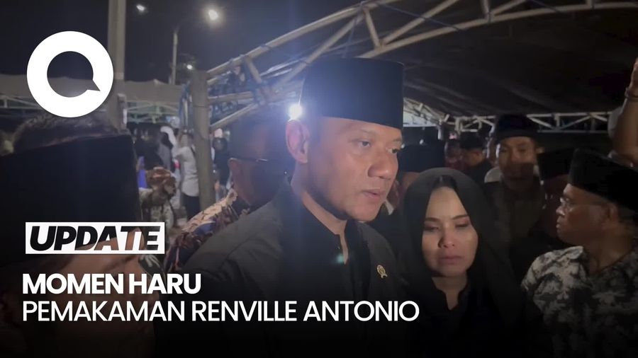 Video: Momen Haru AHY Saat Proses Pemakaman Renville Antonio