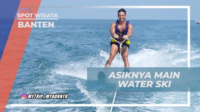 Menikmati Keseruan Water Ski di Pantai La Lassa, Banten
