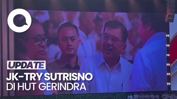  JK-Try Sutrisno Hadiri Puncak HUT ke-17 Gerindra