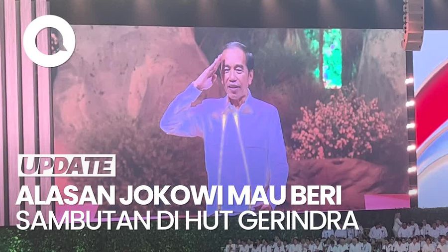Video: Jokowi Mengaku Mau Beri Sambutan di HUT Gerindra Karena Perintah Prabowo