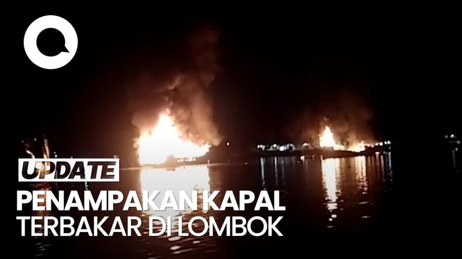 Video: 3 Kapal Wisata Terbakar di Teluk Kayangan Lombok