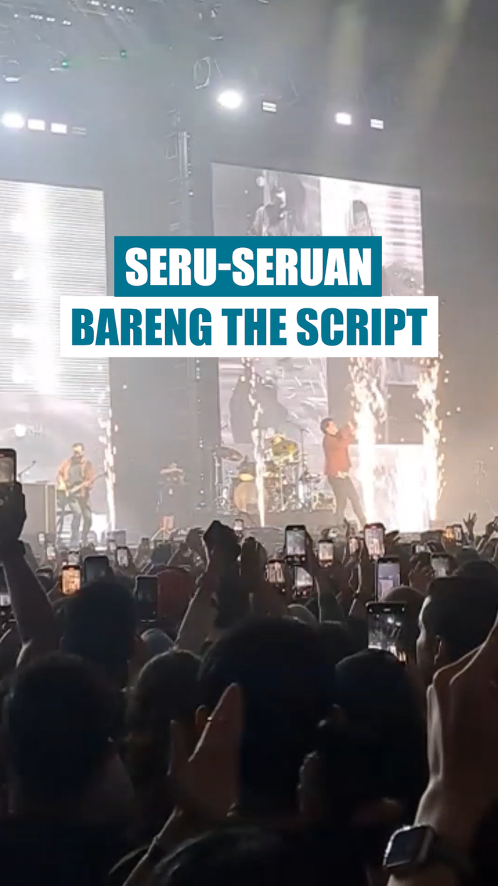 Video Nyanyi Bareng hingga Seru-seruan di Konser The Script 