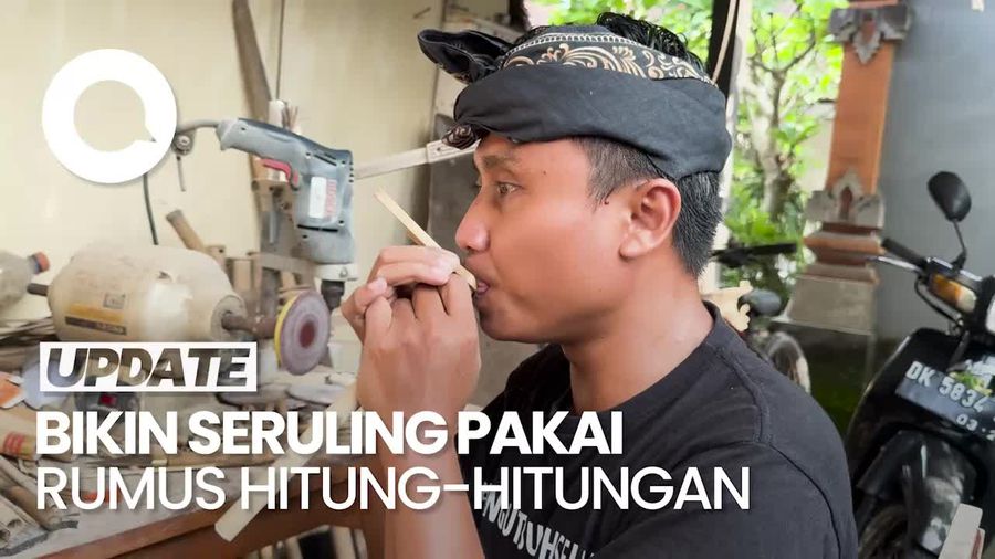 Video: Sosok Pria Bali Bikin Seruling Pakai Rumus Fisika hingga Geometri