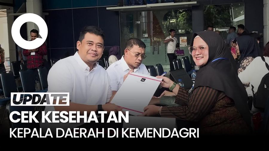 Video Pramono hingga Bobby Jalani Cek Kesehatan di Kemendagri Hari Ini