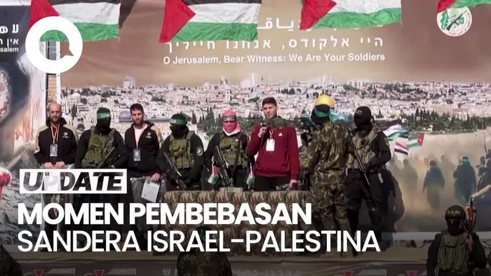 Video: Momen 3 Sandera Israel Ditukar dengan 369 Tahanan Palestina