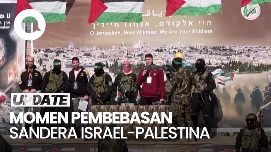 Video: Momen 3 Sandera Israel Ditukar dengan 369 Tahanan Palestina