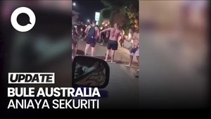 Video: Bule Australia Penganiaya Sekuriti Finns Beach Club Jadi Tersangka