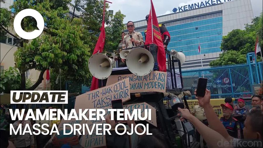 Video Wamenaker ke Massa Ojol soal THR: Negara Tak Biarkan Warga Dieksploitasi