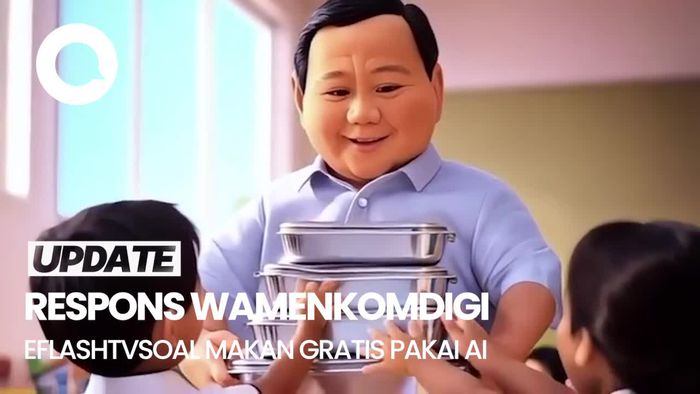Video Wamenkomdigi soal Iklan Makan Gratis Pakai AI: Bagian dari Kreativitas