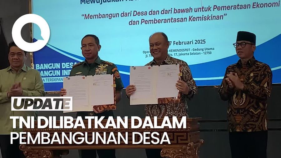 Video TNI Dilibatkan Bangun Desa-Ketahanan Pangan, Panglima: Pembangunan Bisa Maksimal