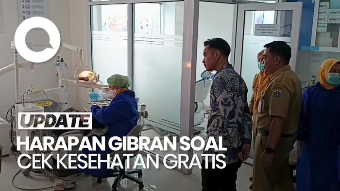 Video Gibran Ajak Warga Cek Kesehatan Gratis: Biar Angka Harapan Hidup Tinggi