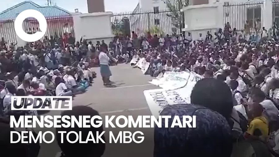 Video: Respons Mensesneg Terkait Demo Tolak Makan Bergizi Gratis di Papua
