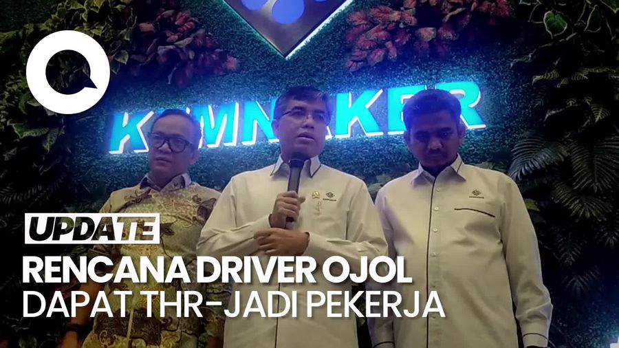 Video Rencana Aturan Kemnaker untuk Ojol: THR & Jadi Pekerja Bukan Mitra