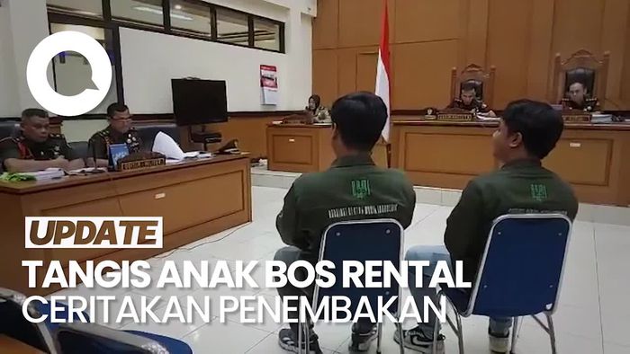 Video Menangis di Sidang Oknum TNI AL, Anak Bos Rental: Tega Sekali, Pak